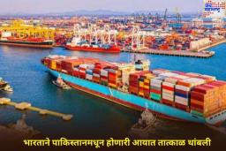 पाकिस्तानची तारांबळ उडणार! भारताने पाकिस्तानमधून होणारी आयात तात्काळ थांबली