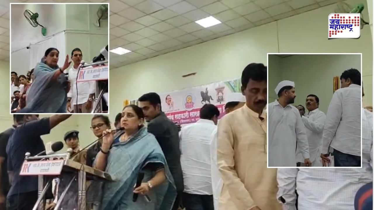 माळेगाव कारखान्याच्या वार्षिक सभेत मोठा राडा! सभासदांचा गोंधळ, वातावरण तापलं; अखेर सुनेत्रा पवार उठल्या माईक हातात घेतला अन्…