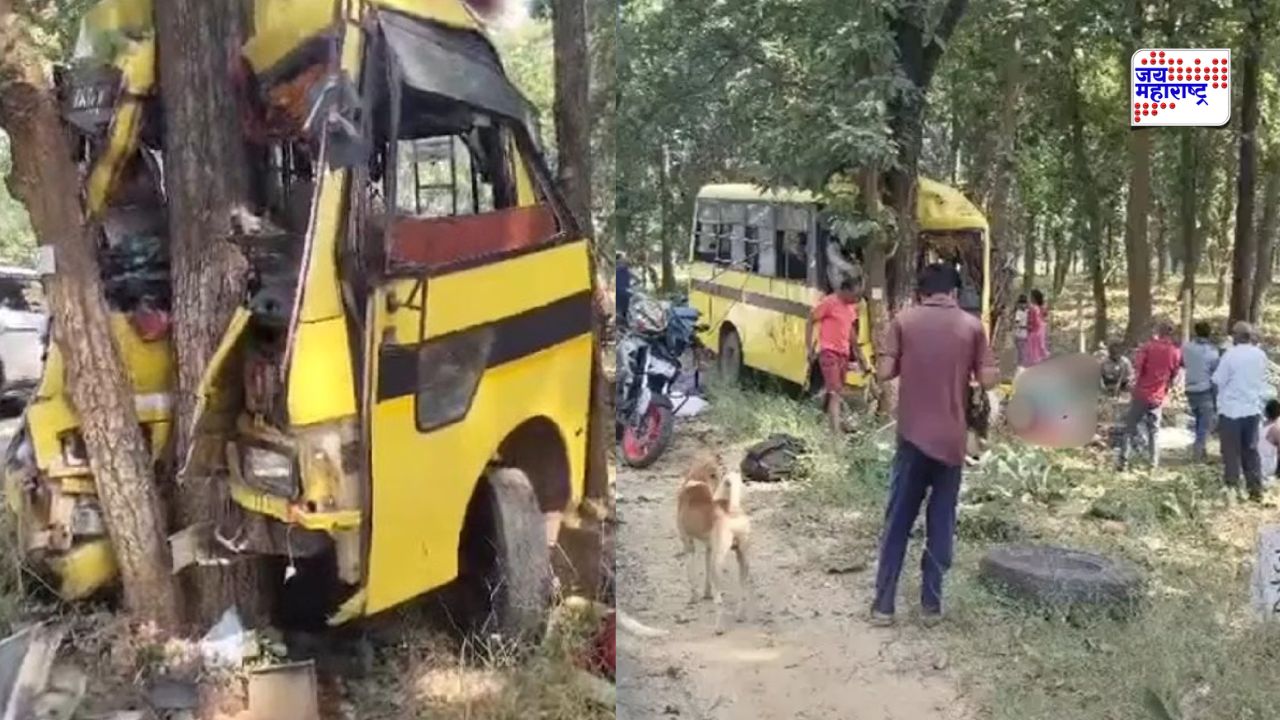 भरधाव बस झाडावर धडकली; बस मालकासह 6 प्रवाशांचा दुर्दैवी मृत्यू, 25 जण गंभीर जखमी