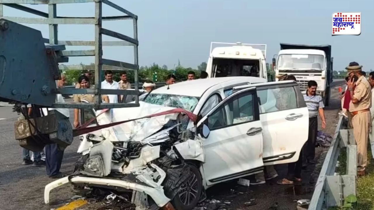 महामार्गावर पहाटे भीषण अपघात; कार-ट्रकच्या धडकेत 3 खेळाडूंचा मृत्यू, 3 जण गंभीर