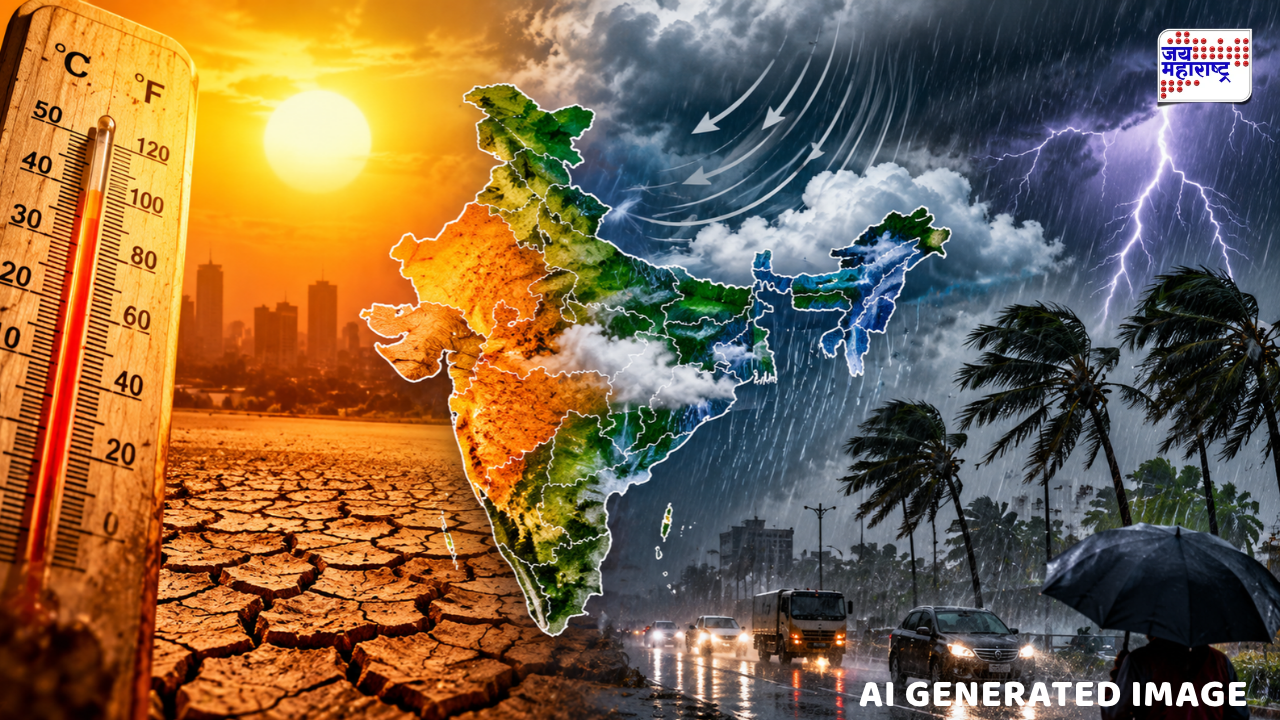 देशभर पावसाचा इशारा; महाराष्ट्रात काय स्थिती? हवामानाचा महत्त्वाचा अपडेट