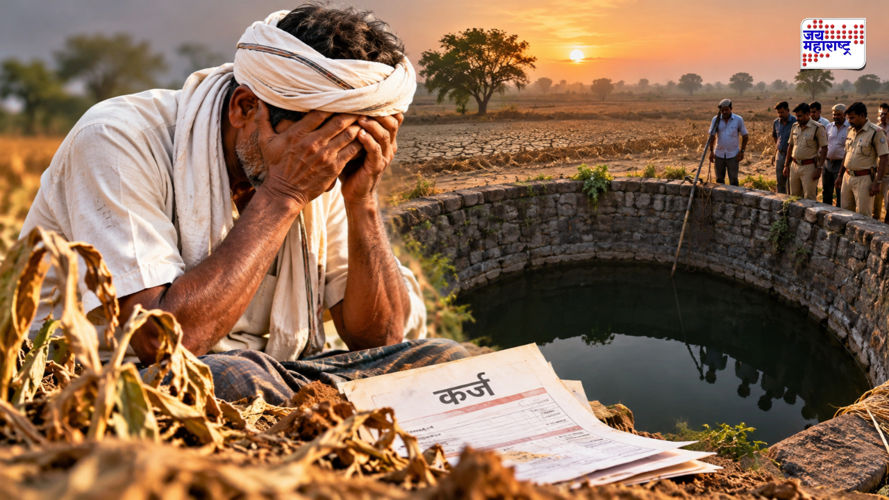 अकोल्यात कर्जबाजारी शेतकऱ्याचं टोकाचं पाऊल; कर्जफेडीच्या चिंतेत विहिरीत उडी