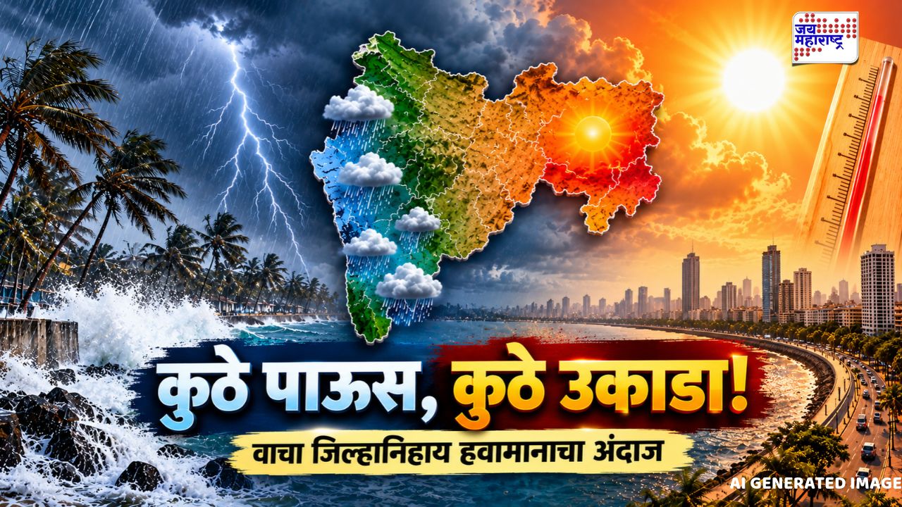 महाराष्ट्रात हवामानाचा लहरीपणा कायम! कुठे पावसाच्या सरी, तर कुठे उन्हाचा चटका; जाणून घ्या हवामानाचा रिपोर्ट
