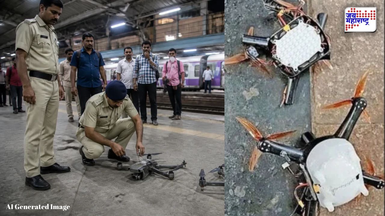 वानखेडेवरील ड्रोन शोदरम्यान दुर्घटना! दोन ड्रोन थेट चर्चगेट स्थानकात कोसळले, प्रवासी जखमी