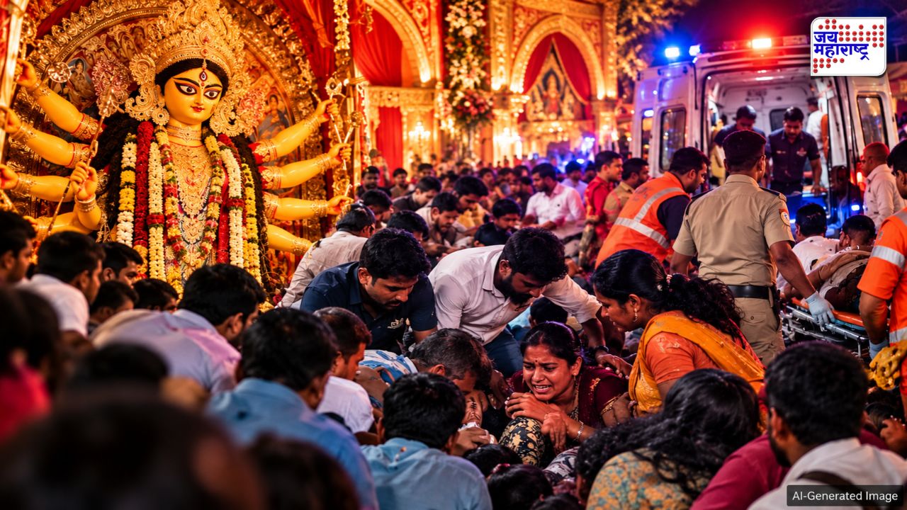 कोलकात्यात दुर्गापूजा मंडपात चेंगराचेंगरी! 17 जणांचा मृत्यू, 40 हून अधिक जखमी