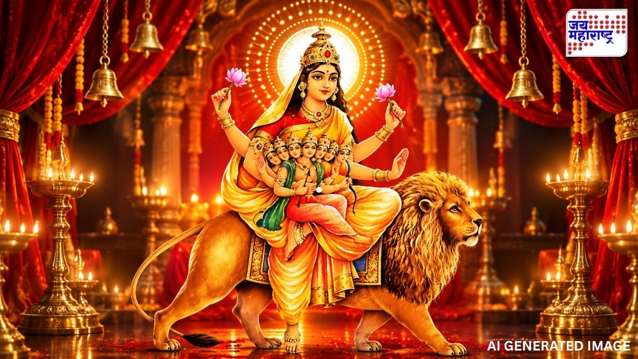 शारदीय नवरात्रीची पाचवी माळ! मातृत्व आणि ममतेचे प्रतीक देवी स्कंदमाता, जाणून घ्या योग्य पूजाविधी आणि धार्मिक महत्त्व