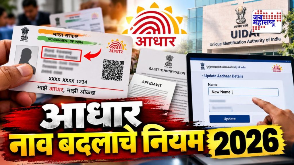 UIDAI चा मोठा निर्णय! आधार नाव दुरुस्तीसाठी नवी प्रक्रिया लागू; जाणून घ्या सविस्तर