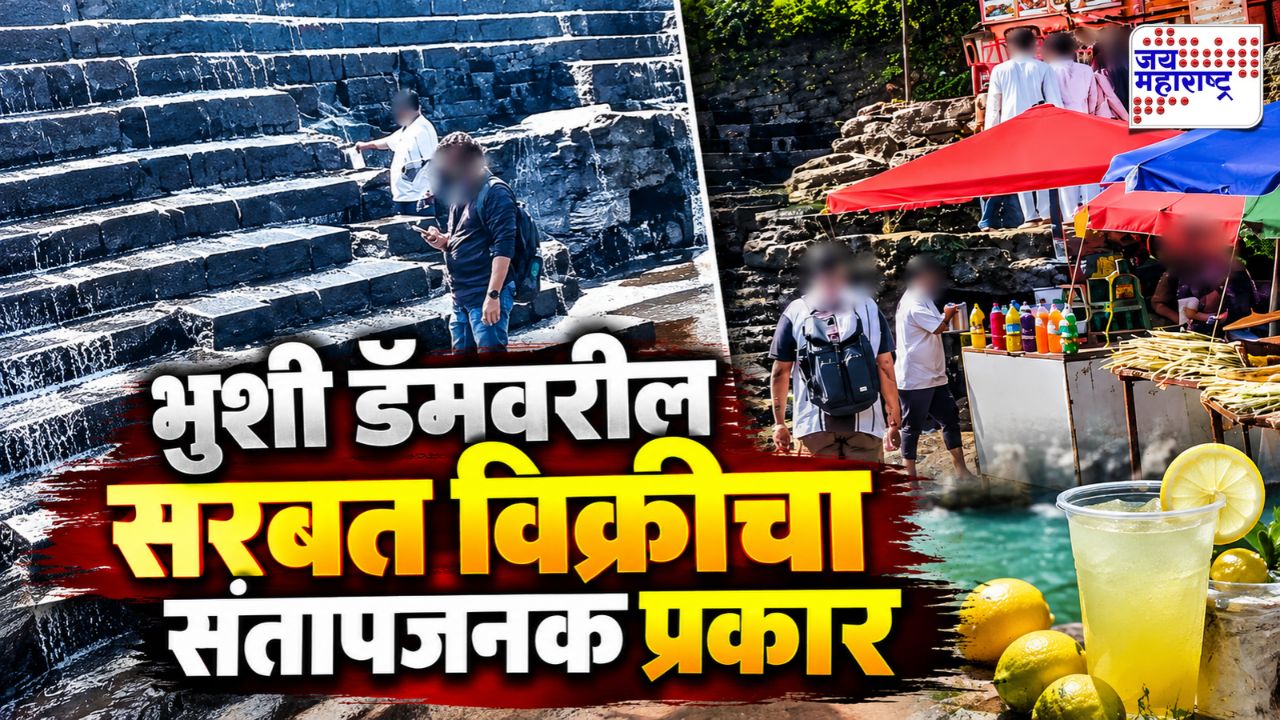 धबधब्याचं पाणी थेट सरबतामध्ये?,भुशी डॅमवरील धक्कादायक प्रकार; पाहा VIDEO