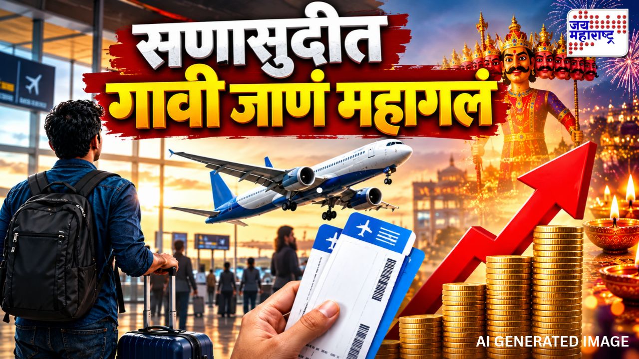 सणासुदीत गावी जाणं महागलं! विमान तिकिटांचे दर वाढले, प्रवासासाठी किती रुपये मोजावे लागणार?
