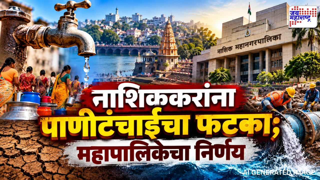 नाशिककरांनो, पाणी जपून वापरा! शहरातील पाणीपुरवठा 2 दिवस राहणार बंद; कोणकोणत्या भागांना फटका बसणार?