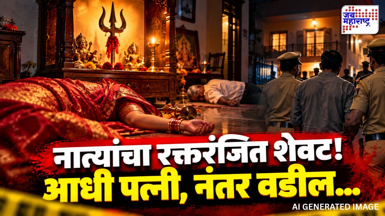 नात्याला काळीमा! पत्नीसोबत अमानुष कृत्य करत थेट देवघरात जाऊन ते ठेवलं; मुलाने वडिलांनाही सोडलं नाही