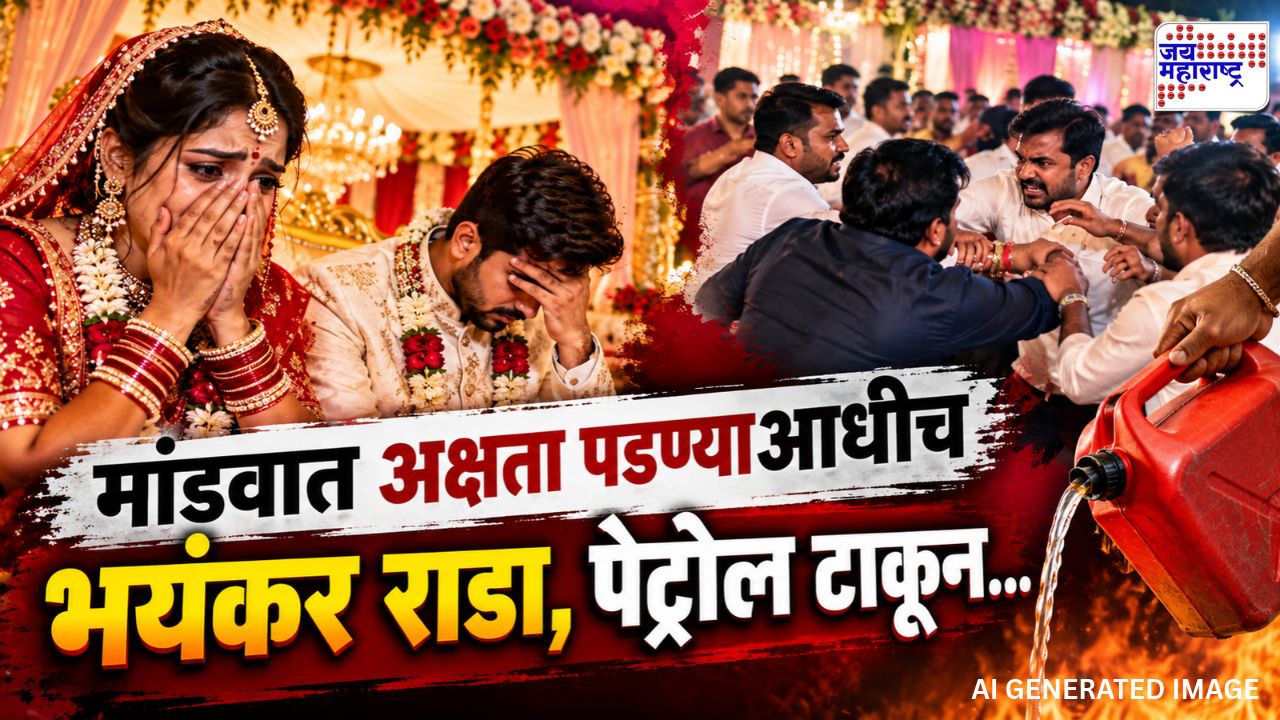 अक्षता पडण्याआधीच लग्नमंडपात थरार! प्रेमविवाहावरून पेट्रोल टाकून….;महाराष्ट्र हादरला