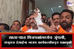Satara ZP Election: साताऱ्यात राडा, धक्काबुक्कीत पालकमंत्री शंभूराज देसाई जखमी; भाजप कार्यकर्त्यांवर गंभीर आरोप